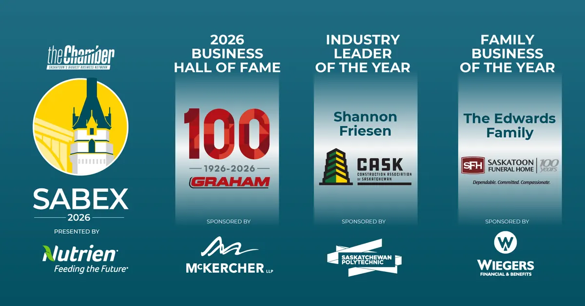 SABEX: Saskatoon Chamber Premier Business Awards!