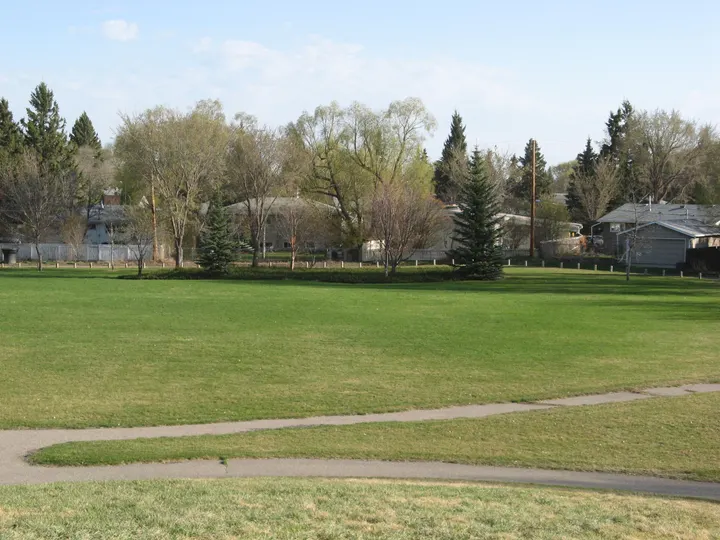 Ground-level photograph of Adelaide Park from the city park map.