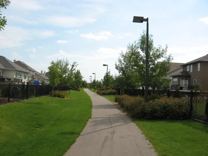Ground-level photograph of Briarwood Park from the city park map.
