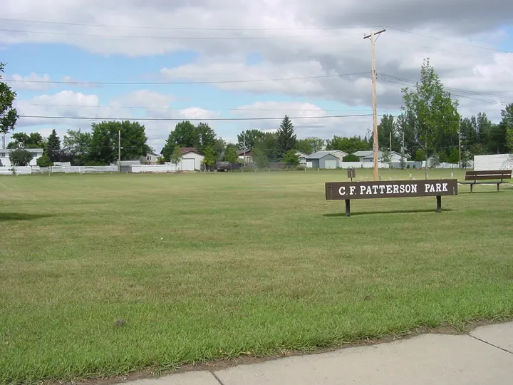 Ground-level photograph of C.F. Patterson Park North from the city park map.