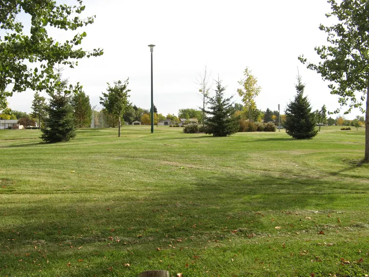 Ground-level photograph of Dr. Seager Wheeler Park from the city park map.
