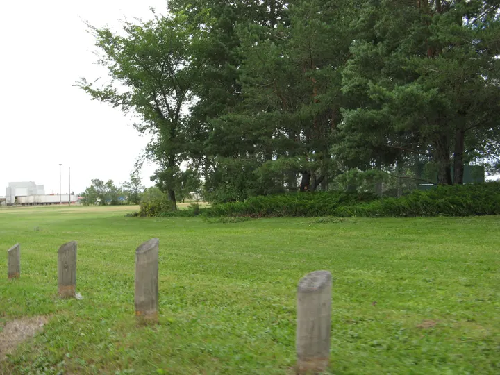Ground-level photograph of Father Basil Markle Park from the city park map.