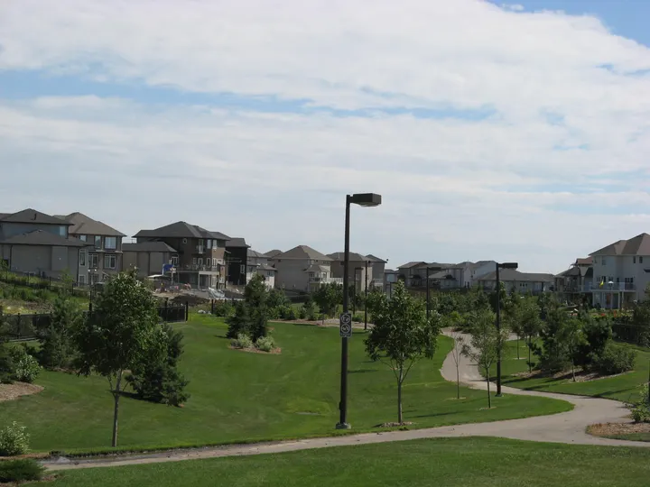 Ground-level photograph of John Duerkop Park from the city park map.