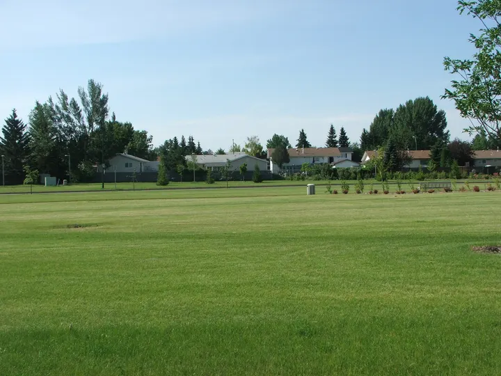 Ground-level photograph of Morris T. Cherneskey Park East from the city park map.
