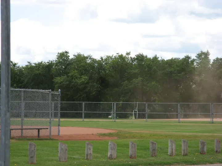 Ground-level photograph of Nutana Kiwanis Park from the city park map.