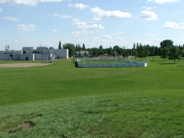 Ground-level photograph of Rochdale Park from the city park map.