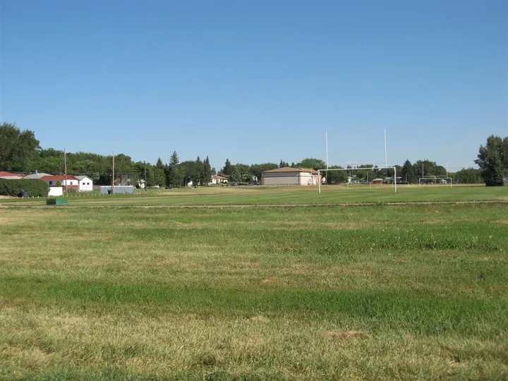 Ground-level photograph of Scott Park from the city park map.