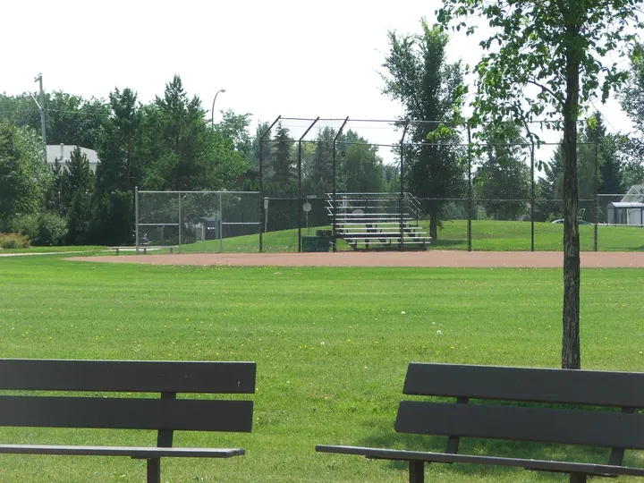 Ground-level photograph of W.J.L. Harvey South Park from the city park map.