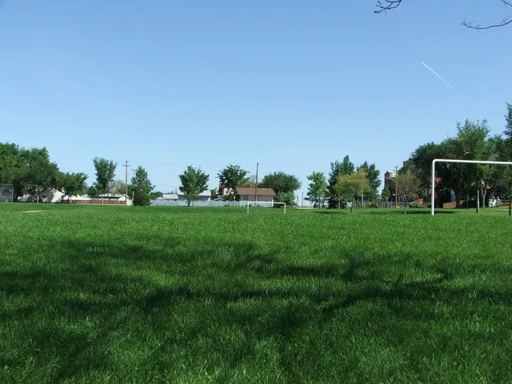 Ground-level photograph of Westmount Park from the city park map.